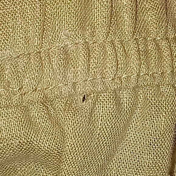 Emily Daniels Women's Stone Linen Blend W/Faggoting Capris - Picture 5 of 10